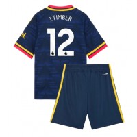 Arsenal Jurrien Timber #12 Vieras Peliasu Lasten 2026-27 Lyhythihainen (+ Lyhyet housut)